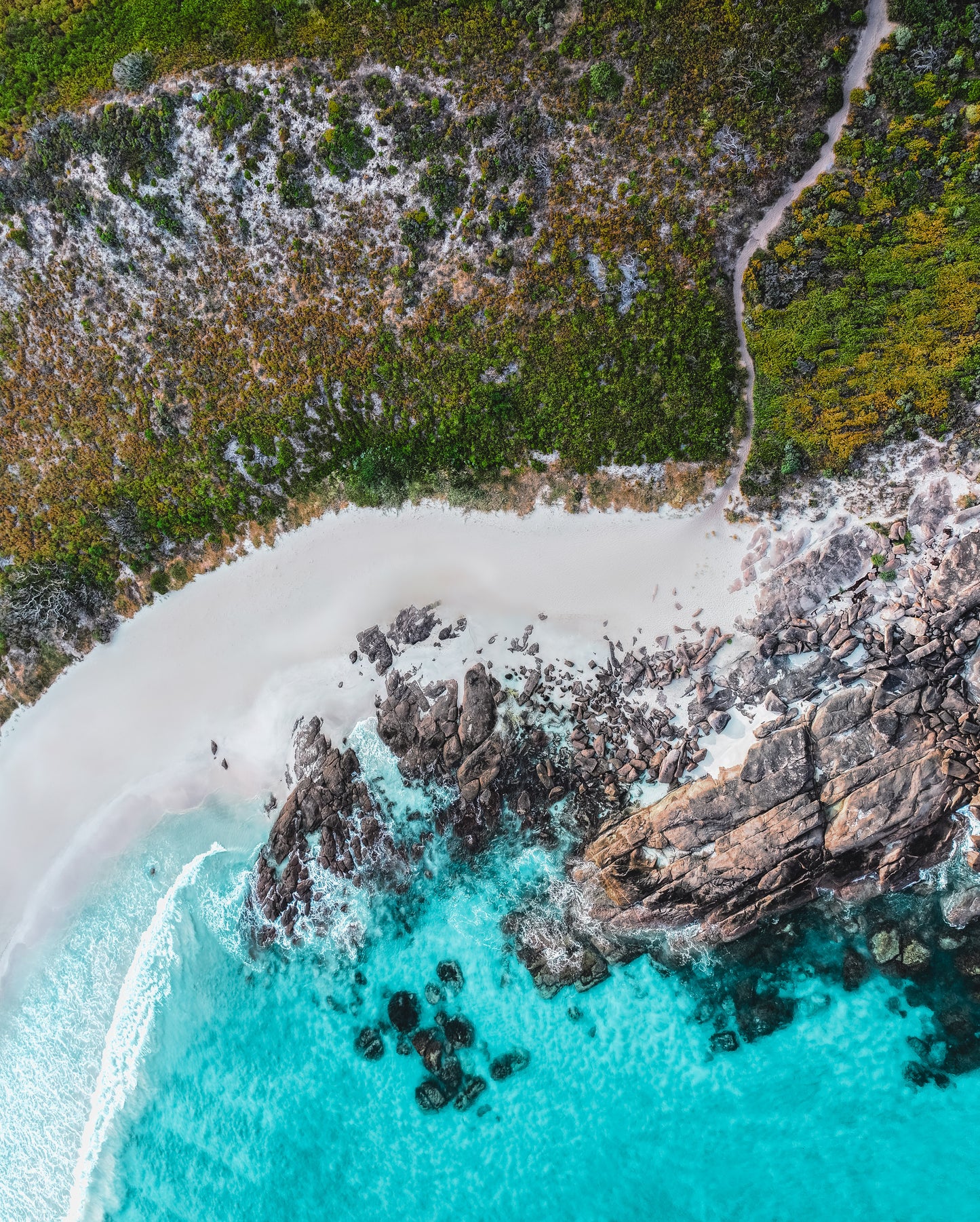 Contos Beach- Margaret River- Top Down Aerial Image